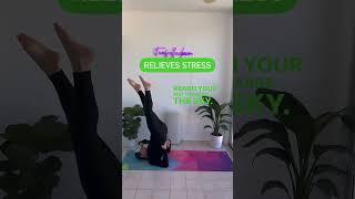 How to do shoulder stand yoga pose.This advanced yoga pose stretches the shoulders ‍️