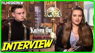 Katherine Langford & Jaeden Martell Interview for KNIVES OUT