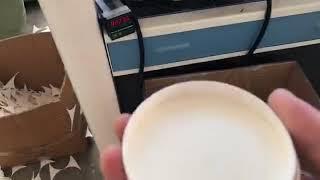 PLA coated bamboo paper cup lid making machine paper lids for container bowl cups