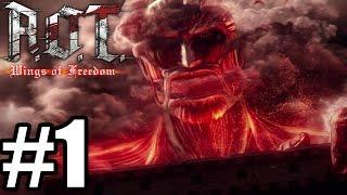 Attack on Titan: Wings of Freedom - Gameplay Walkthrough Part 1 - PS4 (English)