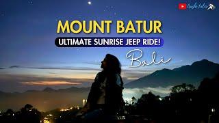 Ultimate Sunrise Jeep Ride to Epic Volcanic Mountain in Bali | Mount Batur | Bali Vlog