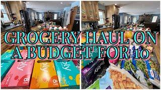 GROCERY HAUL ON A BUDGET FOR OUR FAMiLY OF 10 