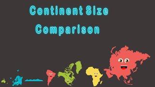 Continent Size Comparison Remake!