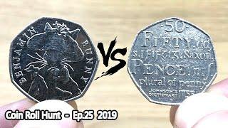 THE BENJAMIN BUNNY Vs. DICTIONARY EDITION!! || £100 50p COIN ROLL HUNT || Ep.25 - 2019