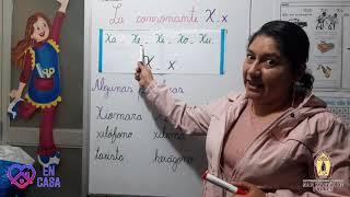 Clase de la consonante  "X" para niños.