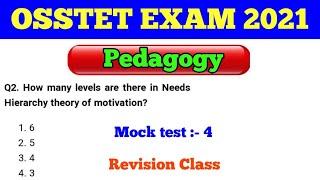 OSSTET EXAM 2021 !! Top 20 Selected Pedagogy MCQs !! by cine tv odisha !!