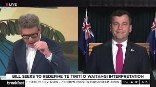 David Seymour vs John Campbell on equal rights and the Treaty Principles Bill