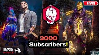 Thank You For 3000 Subscribers! | Dead By Daylight Mobile Live