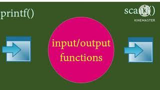 input/output functions in C language