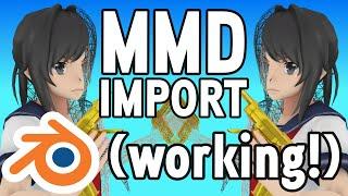 Open MMD/PMX/VMD Model/Animation Dance Files in Blender (Working Miko Miko Dance Import)