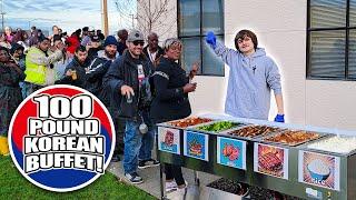 Making A 100 Pound Korean Buffet For The Homeless!