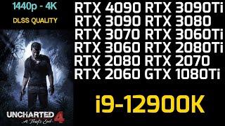 Uncharted 4 | RTX 4090 3090(Ti) 3080 3070 3060(Ti) 2080(Ti) 2070 2060 1080(Ti) | 4K 1440p