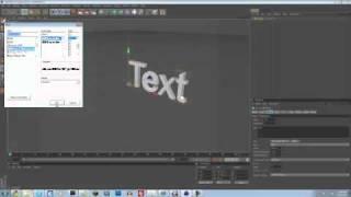Cinema 4d R12 - How to Make Cool 3d Text