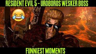 Resident Evil 5 (PC) - Uroboros Wesker Boss - Funniest Moments (short)