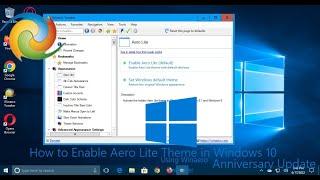 How to Enable Aero Lite Theme Using Winaero Tweaker in Windows 10 Anniversary Update