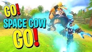 Techies & Space Cow Unite! - DotA 2 Funny Moments