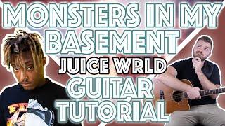 Juice WRLD - "Monsters In My Basement" Guitar Tutorial | EASY Guitar Chords + Lesson |