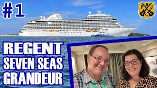 Regent Seven Seas Grandeur Pt.1 - Embarkation, Safe Cruise Parking, Suite Tour, Exploring The Ship