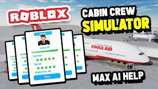 How Quick Can 9 MAX AI Complete The A380 In Cabin Crew Simulator (Roblox)