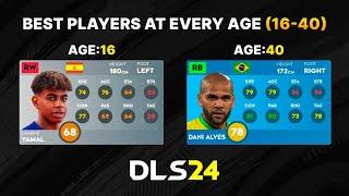 Best Players At Every Age (16-40) In Dream League Soccer 2024! 