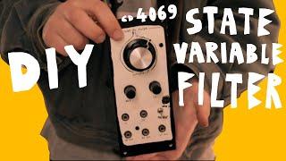 DIY CD4069 state variable filter for modular synth