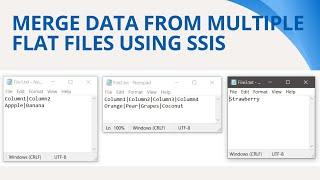 151 How to merge data from multiple flat files using ssis