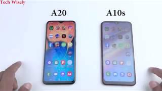 SAMSUNG A10s VS A20 Speed Test | Size Comparison