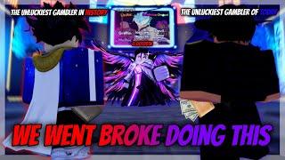 Two Gamblers Spend Their Life Savings for 0.00125% Aizen on Anime Adventures...