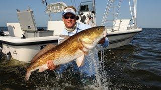 Bull Red Fishing with Popping Corks on the Neuse River North Carolina