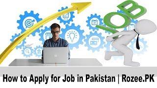 How to Apply for a Job in Pakistan | rozee.pk - jobs search