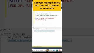 how to Convert multiple rows into one with comma as separator in sql server  | Part 14 #sqlserver