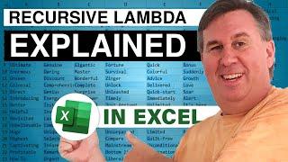 Excel Masterpiece: Tackling Slugify with Recursive Lambdas - Episode 2390