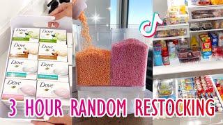 3 Hour ⌚ Random ASMR Restock and Refill Organizing TikTok Compilation  No Music