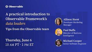 A practical introduction to Observable Framework's data loaders: tips from the Observable team