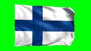 Finland Waving Flag Green Screen Animation | 3D Flag Animation | Royalty-Free