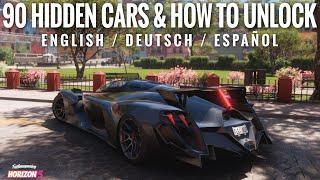 Forza Horizon 5 | All 90 Hidden Cars & How To Unlock Them (ENGLISH, GERMAN & SPANISH!) 