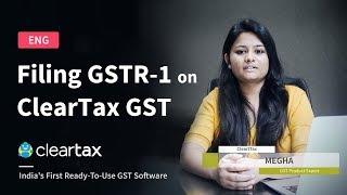 How to file GSTR-1 | Live Training in English - ClearTax GST | GST Return Online