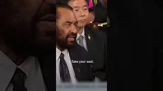 Democrat Al Green removed from Trump’s congress speech for heckling