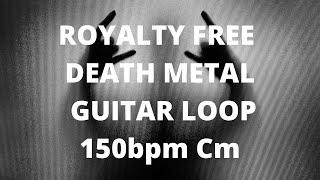 Free heavy death metal guitar sample Cm 150bpm