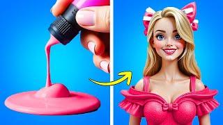 Quick Doll Makeover  Beauty Hacks for Barbie