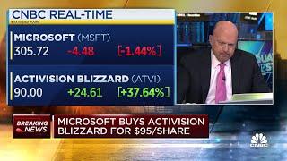 Jim Cramer reacts to Microsoft's Activision Blizzard deal: It's genius for both of them