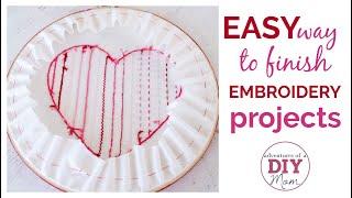 How to Finish an Embroidery Hoop