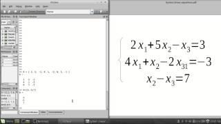 How to solve systems of linear equations GNU Octave