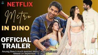 METRO IN DINO | Teaser Trailer | METRO IN DINO Release Date Update, Aditya Roy Kapoor, Sara Ali Khan