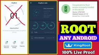 How To Root with Kingroot Any Android 2022 KingRoot is Working In Android 11 10 9 8.1 Fix 1% Problem