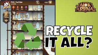 SHOULD THE LEGENDARY FURNITURE JUST GET RECYCLED? [FURRY HIPPO AFK ARENA]