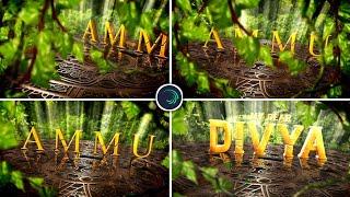 3D Trending Name Art Video editing in Alight Motion video editing Instagram trending video editing