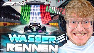 Monza komplett UNTERWASSER mit SLICKS FAHREN in F1 24!  Der FIGHT gegen das Wasser - CutterLukas