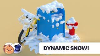 Generate Dynamic Stylized Snow with Cinema 4D | A Happy Toolbox Tutorial