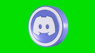 Discord 3D Logo | Green Screen Background Video